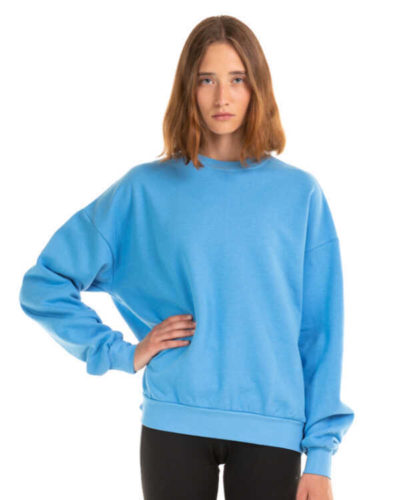 Unisex oversize svītšots. Azure Blue. - Image 4